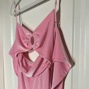 Elegant Pink Maxi Dress